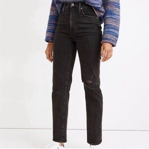 Madewell Black Mid-rise Perfect Vintage Jean